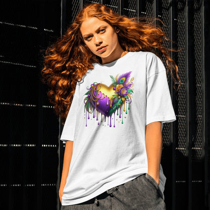 Mardi Gras Heart Tshirt