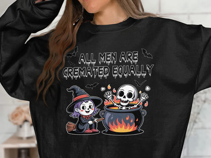 Funny Witch Cremation T-Shirt: Spooky Halloween Humor