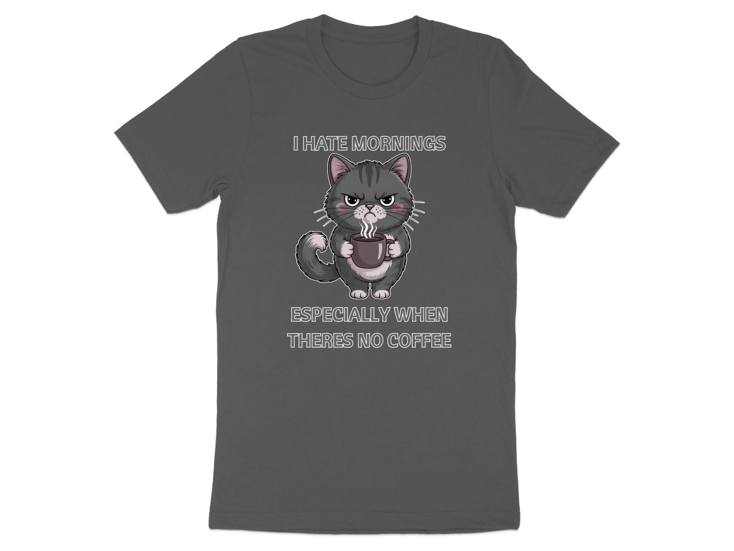 Grumpy Cat Coffee T-Shirt: Funny Gift for Cat Lovers