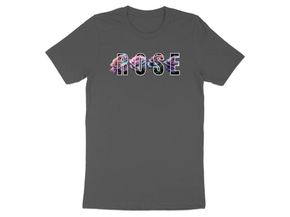 Galaxy Rose Graphic Tee: Celestial Floral Design