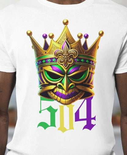 Mardi Gras Parade Krewe Tshirt Saints Crown