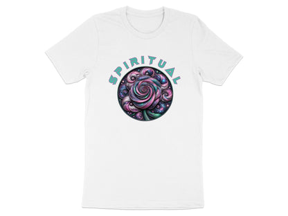 Galaxy Rose T-Shirt: Spiritual Cosmic Flower Art Tee
