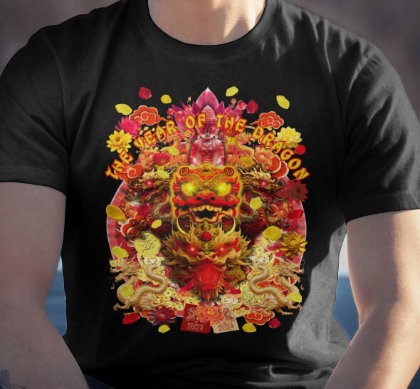 dragon tshirt chinese new year 2024