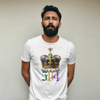 Mardi Gras Saints Parade Tshirt 504 Crown