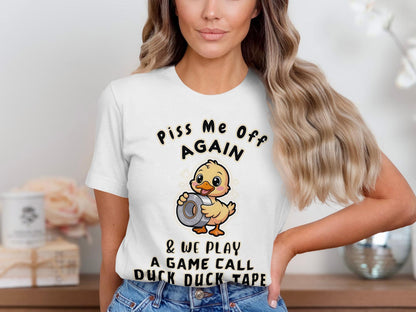 Funny Duck T-Shirt: Duck Tape Sarcastic Humor Tee