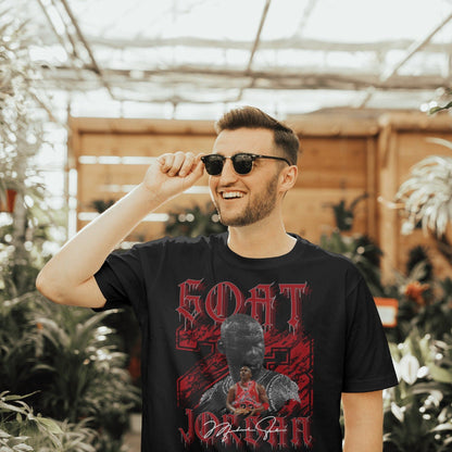 Michael Jordan #23 T-Shirt: Made-to-Order Black Tee