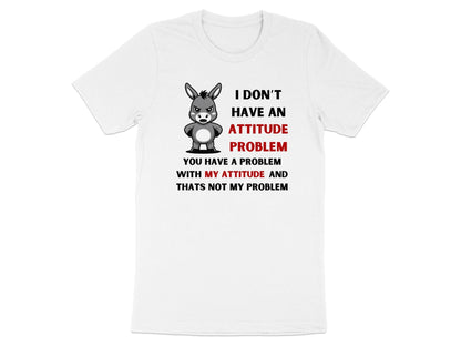 Sarcastic Donkey Attitude T-Shirt: Funny Animal Pun Tee