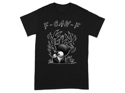 Humorous F-Can-F Graphic Black T-Shirt product