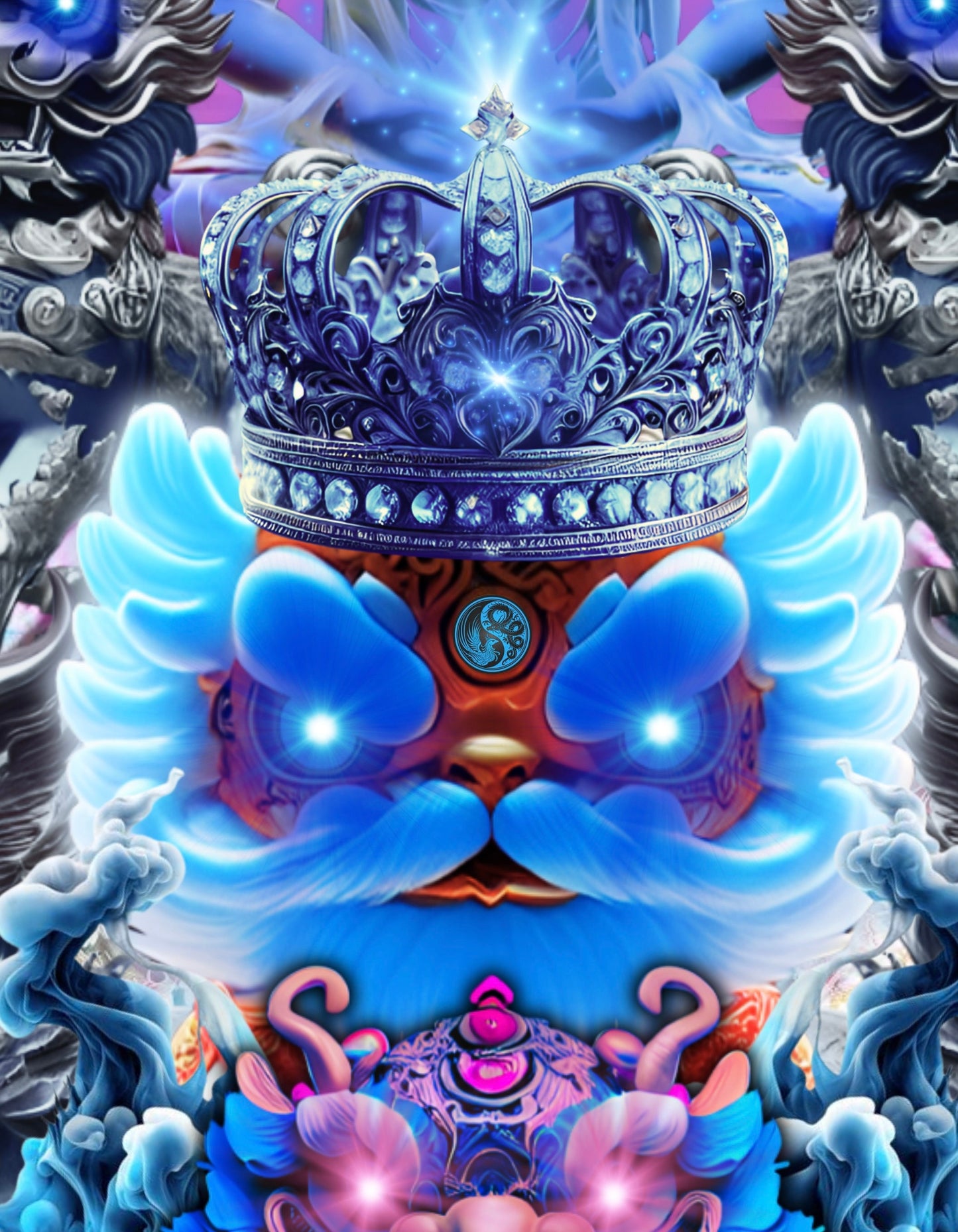 Lion Dance Asian\Chinese Theme Tshirt Manifest Love and Peace