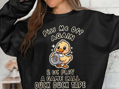 Funny Duck T-Shirt: Duck Tape Sarcastic Humor Tee