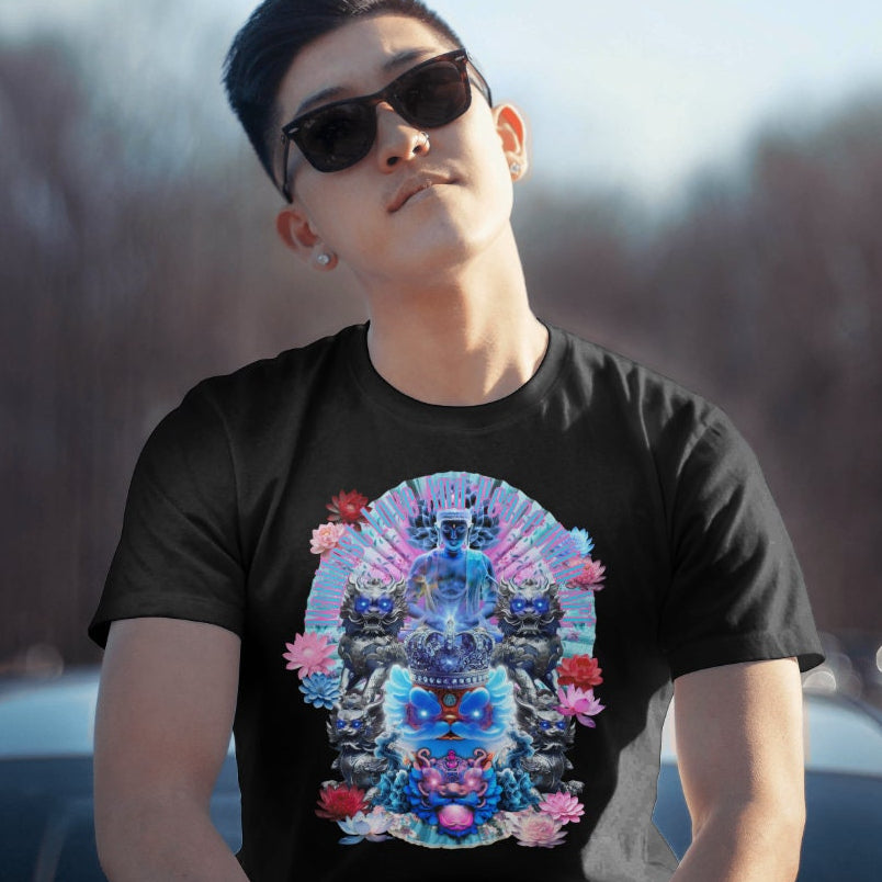 Lion Dance Asian\Chinese Theme Tshirt Manifest Love and Peace