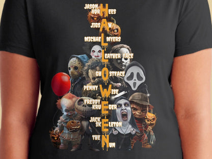 Halloween Horror Movie Character T-Shirt