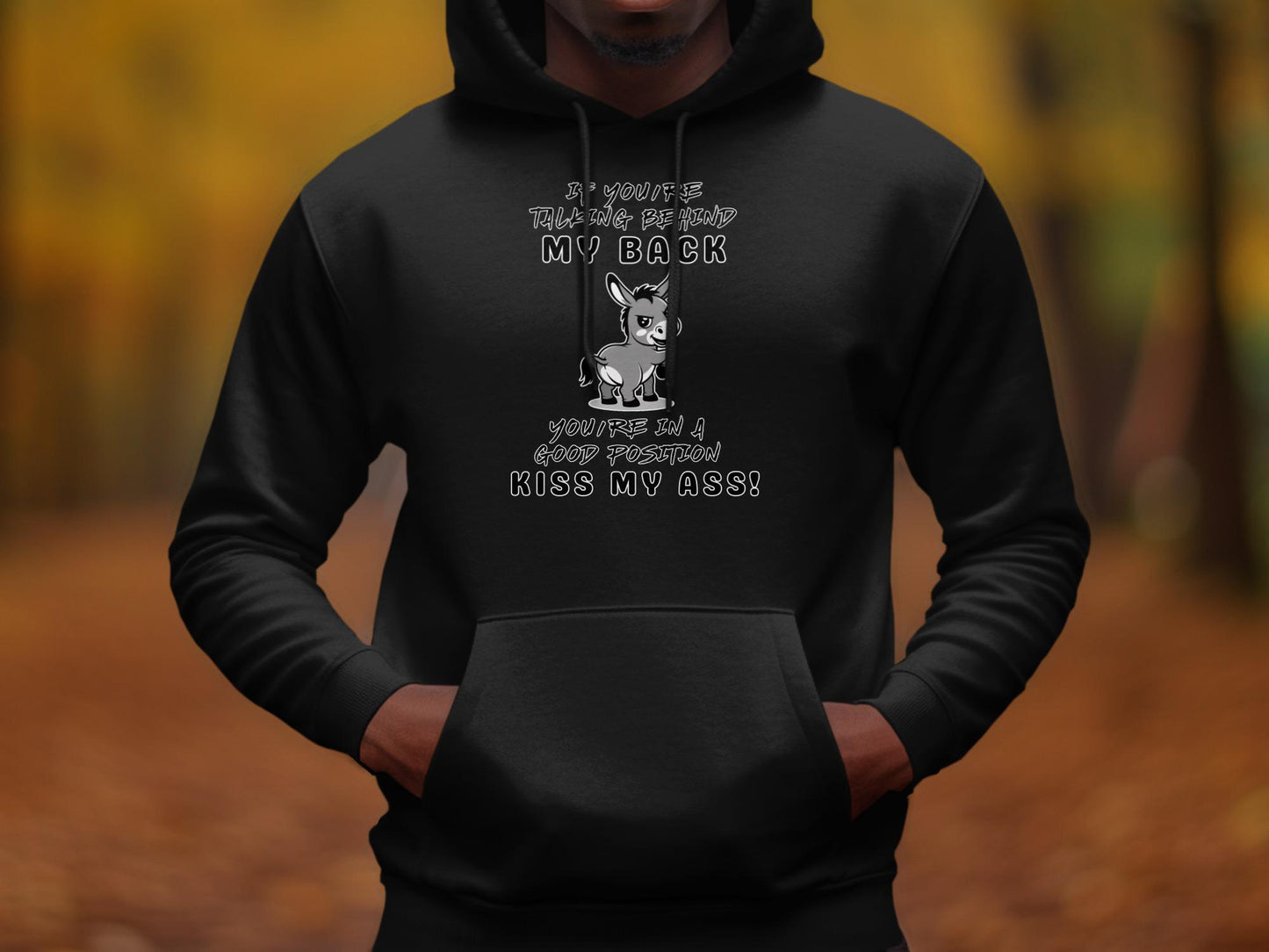 Funny Donkey T-Shirt, Sarcastic, Kiss My Ass, Humor Tee, Cute Animal Shirt, Joke T-Shirt, Attitude Shirt, Novelty T-Shirt, Statement Shirt