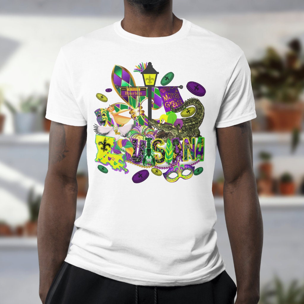 Mardi Gras Nola Louisiana Parade Tshirt