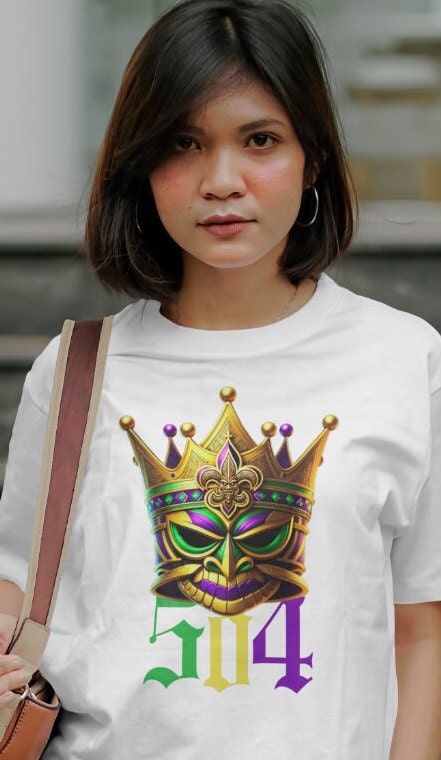 Mardi Gras Parade Krewe Tshirt Saints Crown