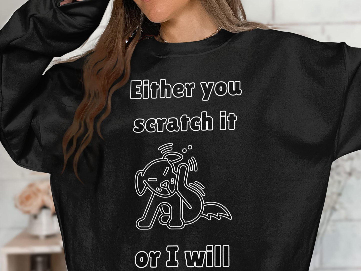 Funny Dog T-Shirt: Scratch It Tee, Dog Lover Gift
