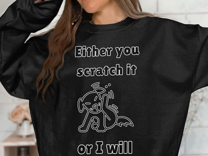 Funny Dog T-Shirt: Scratch It Tee, Dog Lover Gift