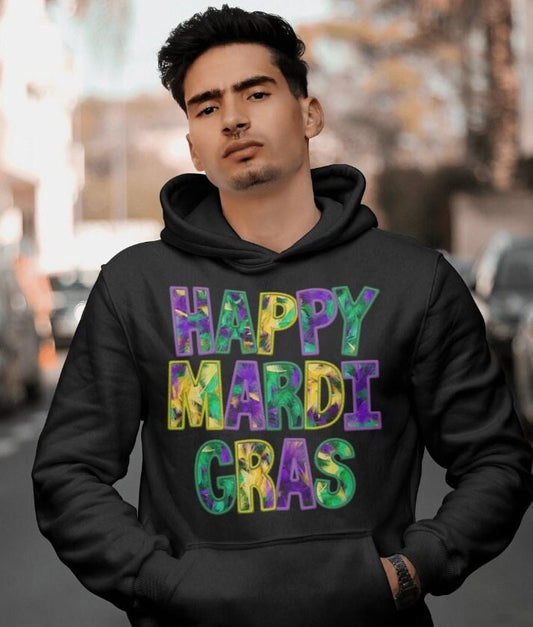 Mardi Gras Hoodie: Parade Day Unisex Sweatshirt