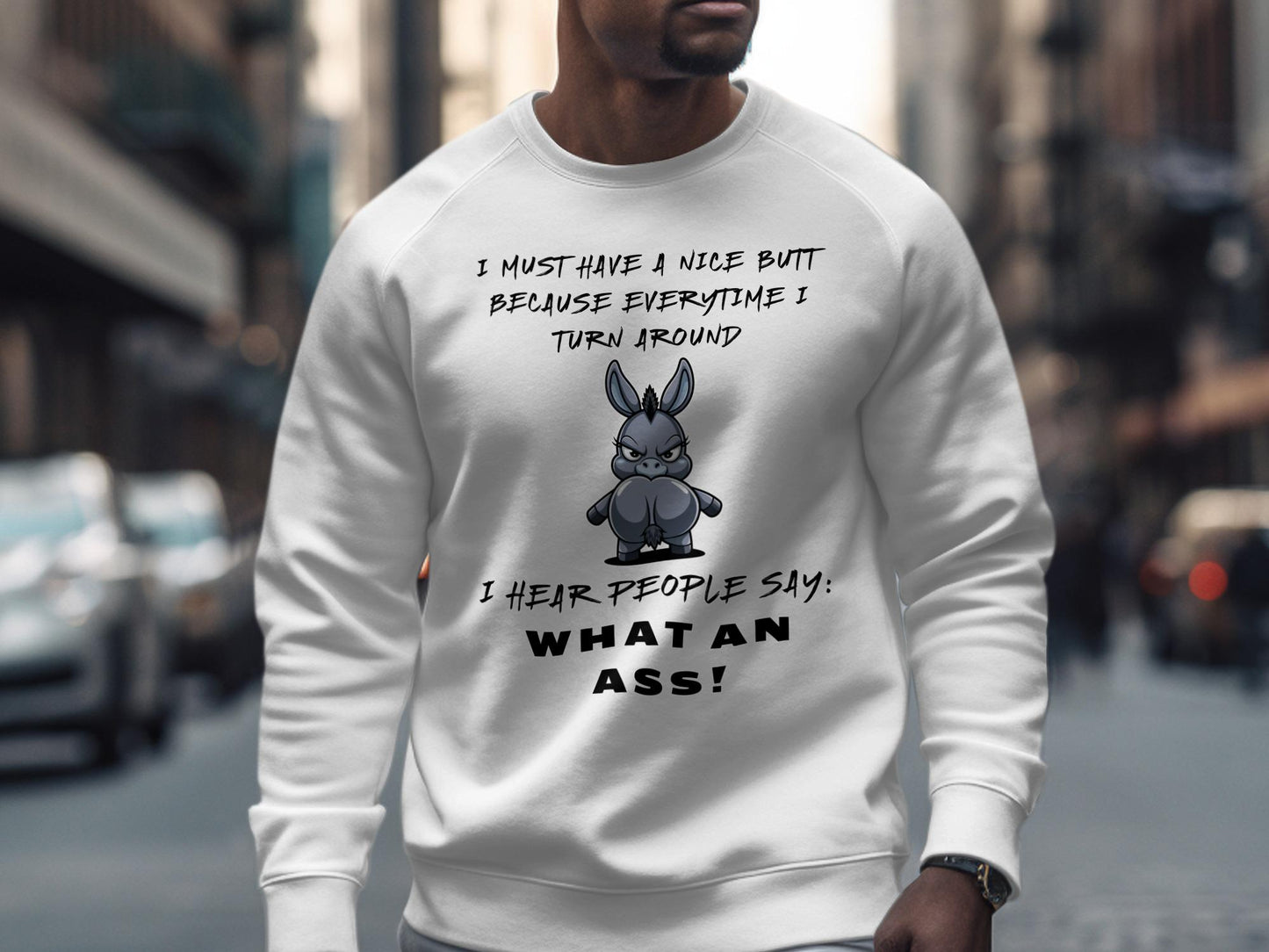 Funny Donkey T-Shirt: Sarcastic Humor Tee, Cheeky Animal Pun