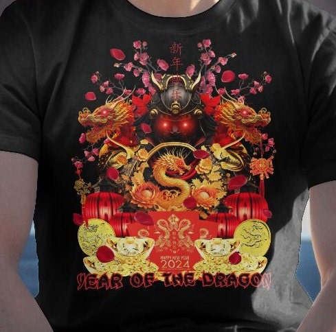 Chinese New Year Dragon Tshirt 2024