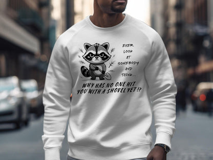 Grumpy Raccoon T-Shirt: Sarcastic Humor Gift Tee