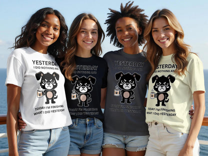 Funny Lazy Dog T-Shirt: Sarcastic Introvert Tee
