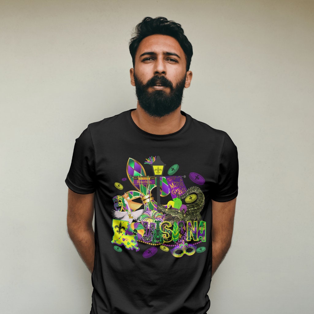 Mardi Gras Nola Louisiana Parade Tshirt