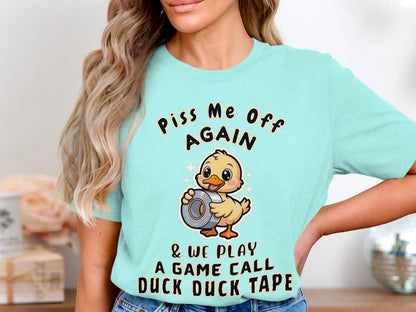 Funny Duck T-Shirt: Duck Tape Sarcastic Humor Tee