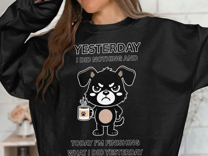 Funny Lazy Dog T-Shirt: Sarcastic Introvert Tee