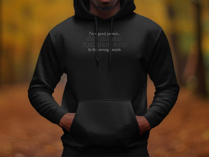 Damaged From Being Good T-Shirt: Sarcastic Introvert Tee