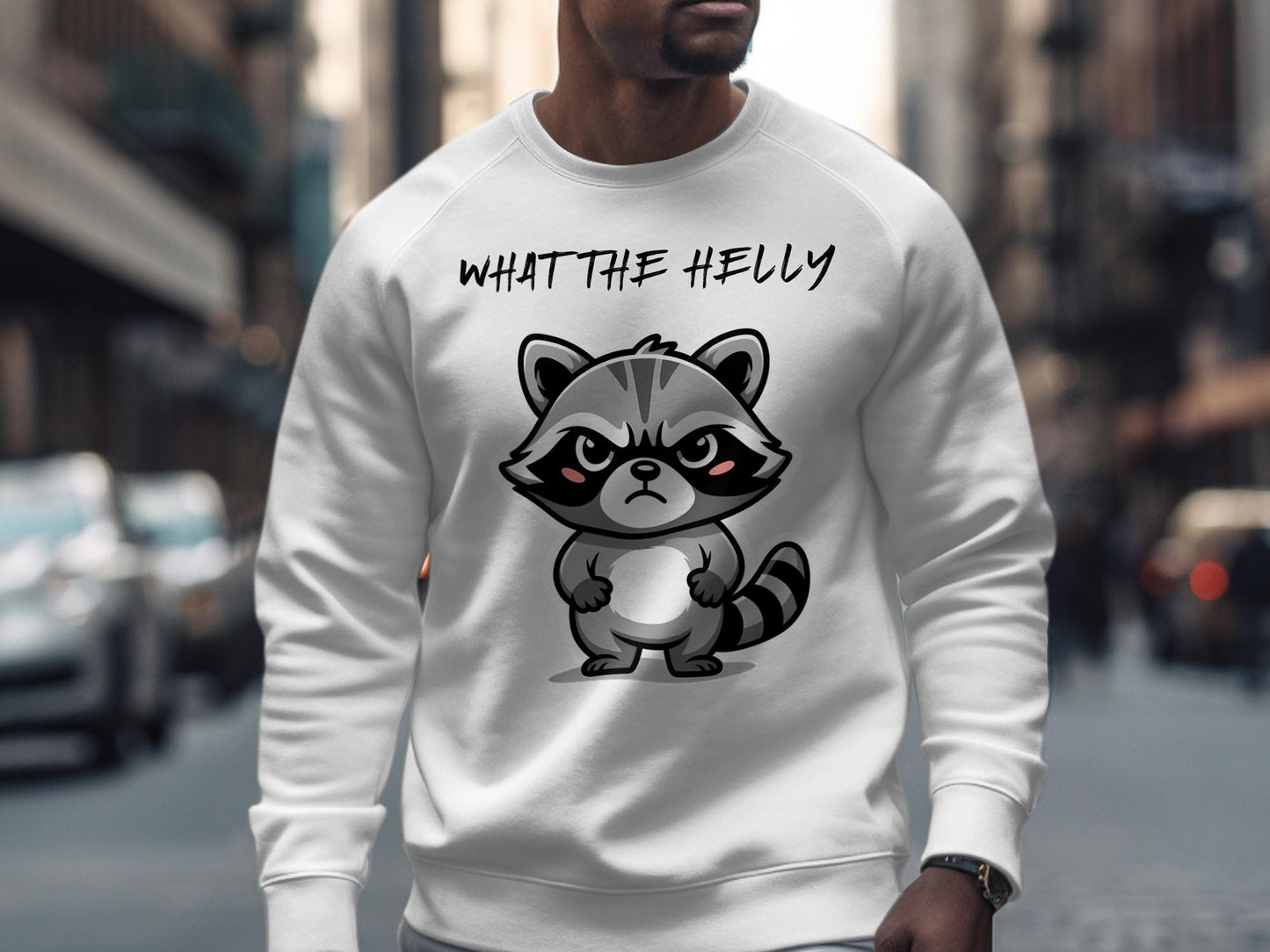 Grumpy Raccoon T-Shirt: Funny Sarcastic Animal Tee