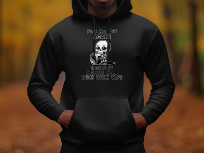 Funny Skeleton Duck Tape T-Shirt: Sarcastic Graphic Tee
