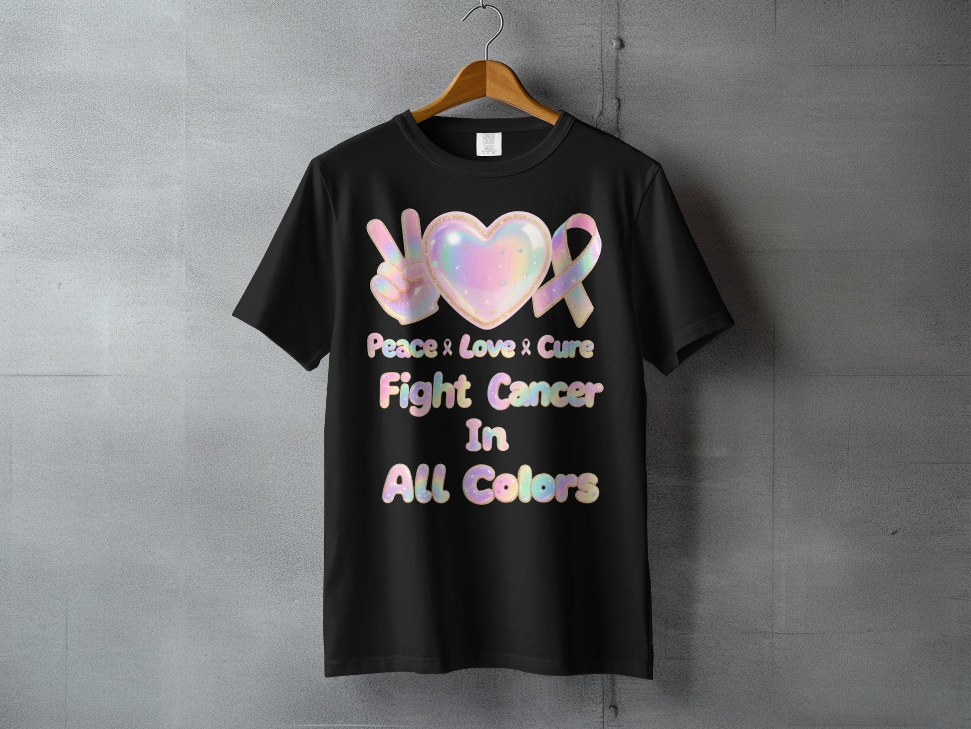 Peace Love Cure Fight Cancer In All Colors product
