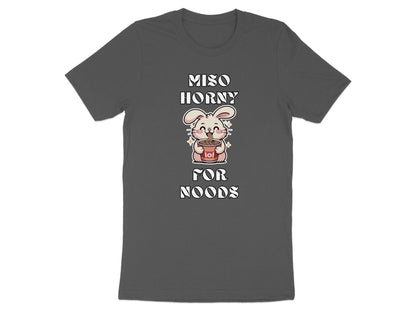 Miso Horny for Noods T-Shirt: Funny Ramen Bunny Graphic Tee