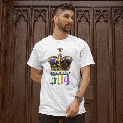 Mardi Gras Saints Parade Tshirt 504 Crown