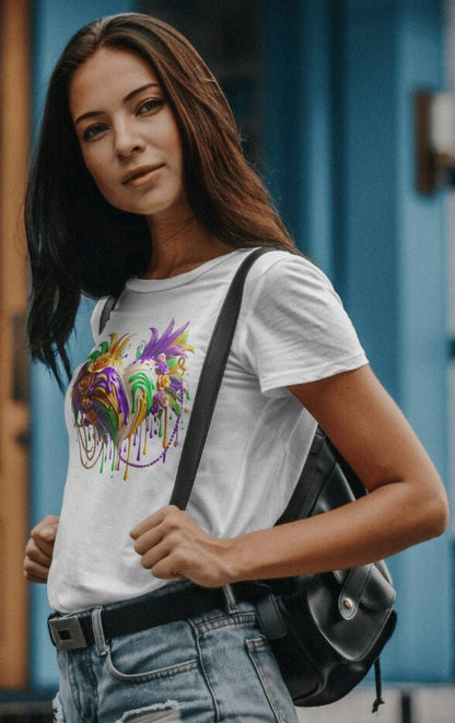 Mardi Gras Tshirt Heart