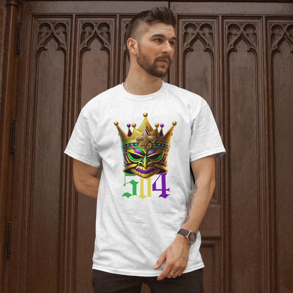 Mardi Gras Parade Krewe Tshirt Saints Crown