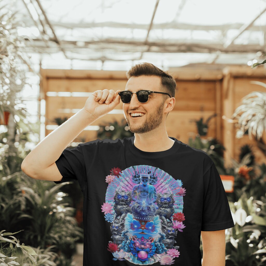 Lion Dance Asian\Chinese Theme Tshirt Manifest Love and Peace