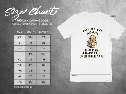 Funny Duck T-Shirt: Duck Tape Sarcastic Humor Tee