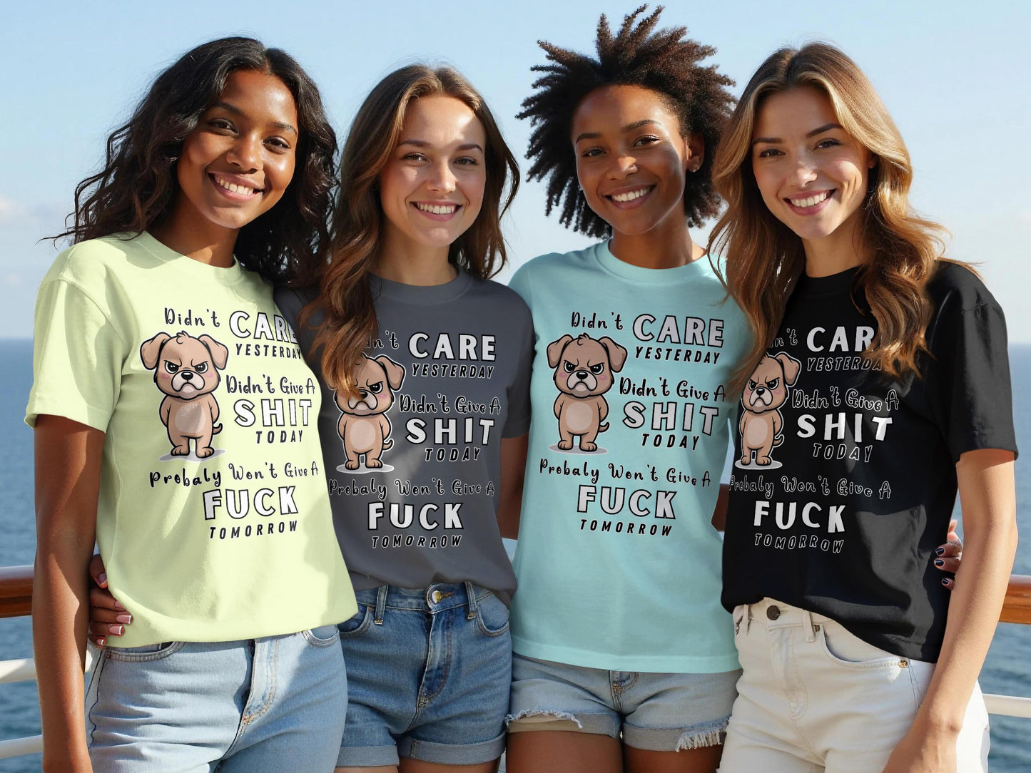 Funny Dog T-Shirt: Sarcastic Grumpy Puppy Design, Unisex Graphic Tee