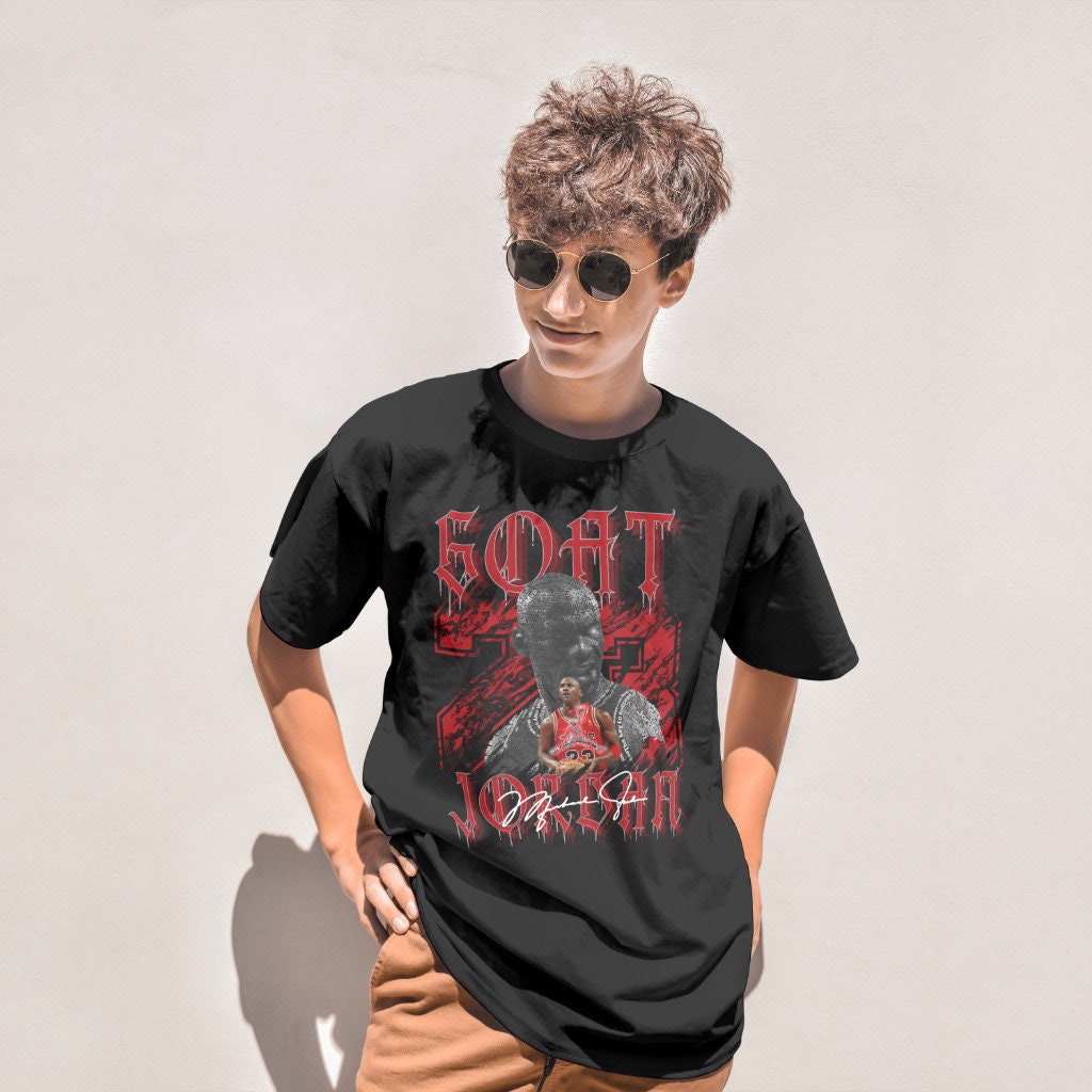 Michael Jordan #23 T-Shirt: Made-to-Order Black Tee