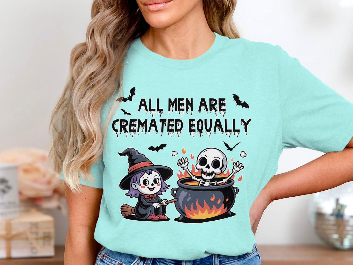 Funny Witch Cremation T-Shirt: Spooky Halloween Humor