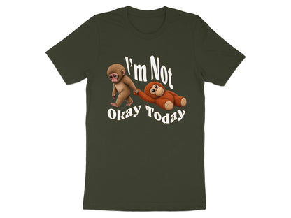 Monkey and orangutan graphics with text "I'm Not Okay Today".
