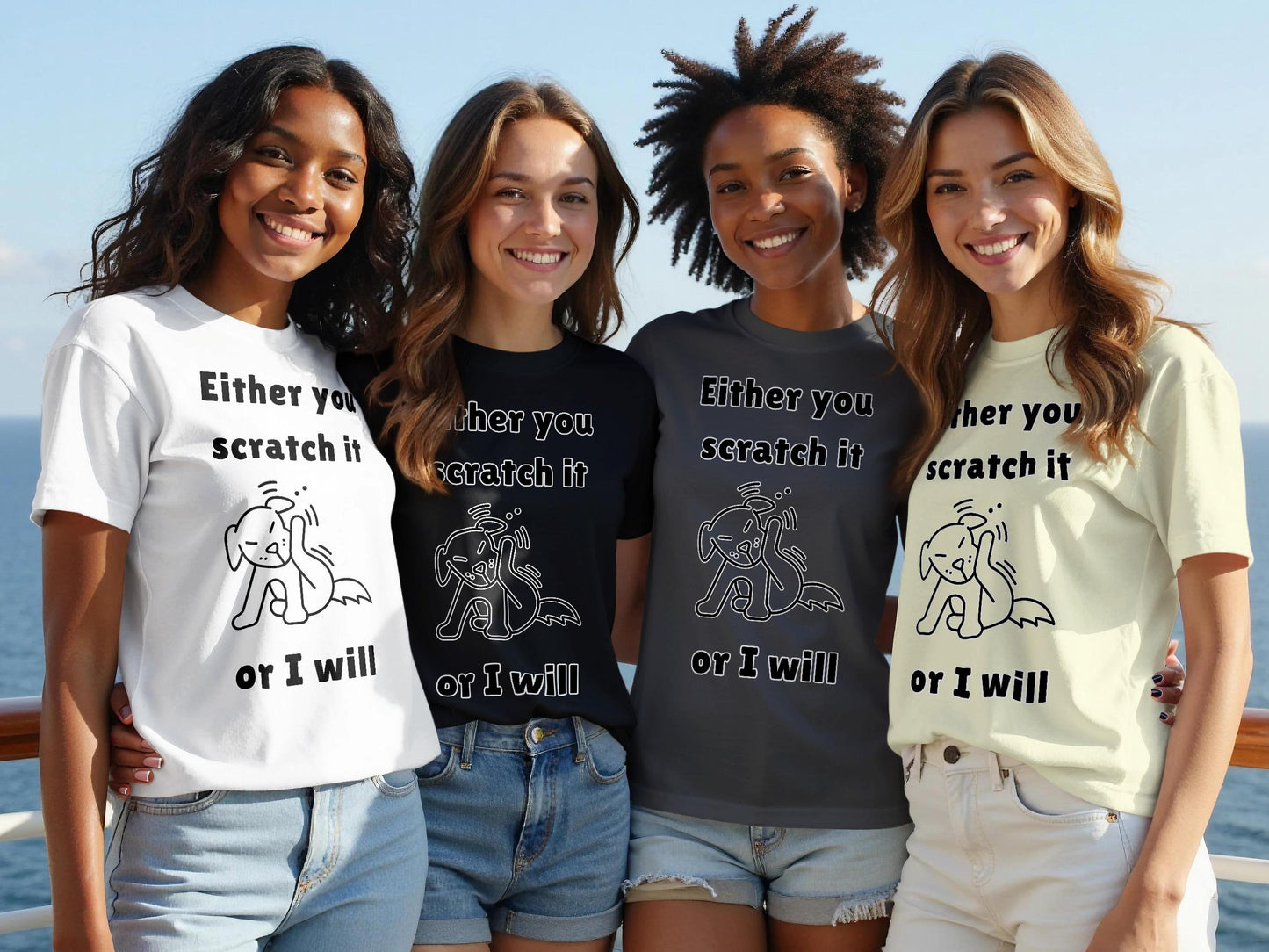 Funny Dog T-Shirt: Scratch It Tee, Dog Lover Gift