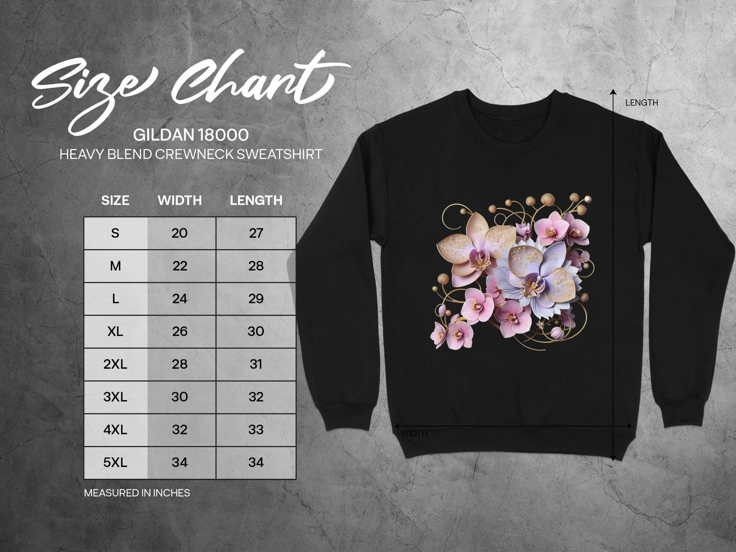 Elegant Orchid T-Shirt: Botanical Floral Design, Soft Girl Tee