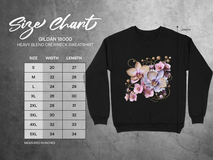 Elegant Orchid T-Shirt: Botanical Floral Design, Soft Girl Tee