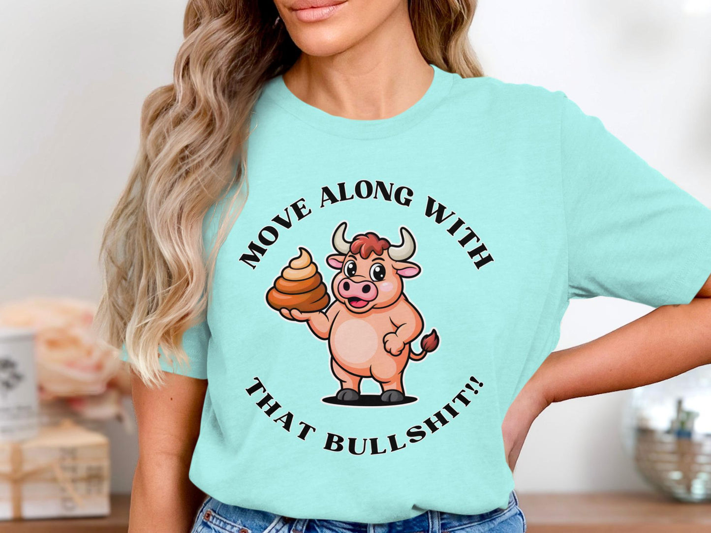 Funny Sarcastic Cow T-Shirt: Rude Humor Novelty Gift