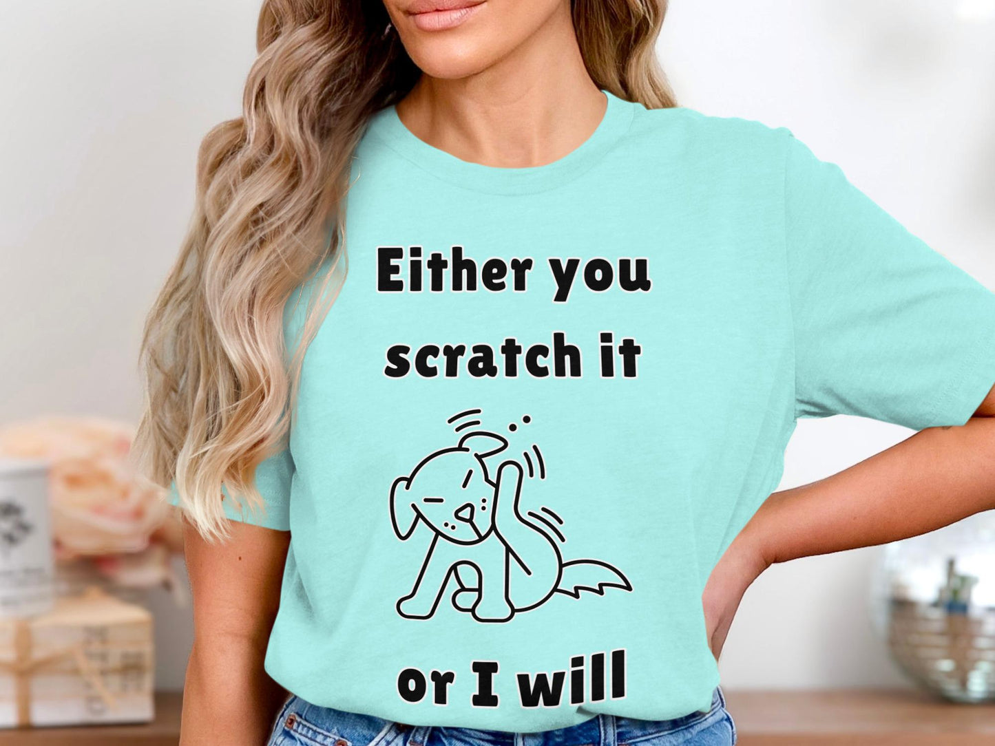 Funny Dog T-Shirt: Scratch It Tee, Dog Lover Gift