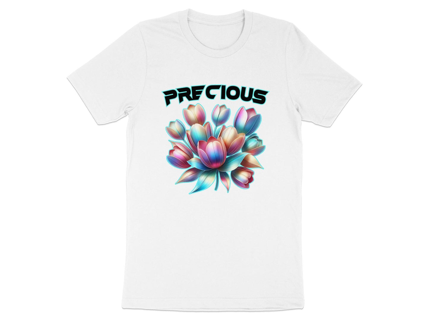 Precious Tulips T-Shirt, Floral Tee, Flower Graphic Shirt, Cute T Shirt, Trendy Shirt, Aesthetic T Shirt, Gifts for Her, Gift for Him