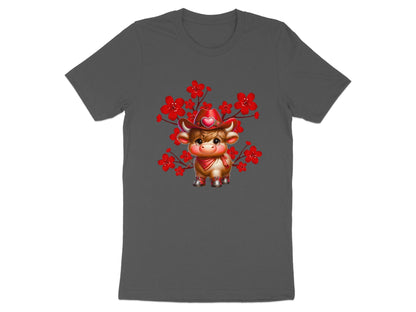 Cowboy Highland Cow T-Shirt: Floral Western Graphic Tee